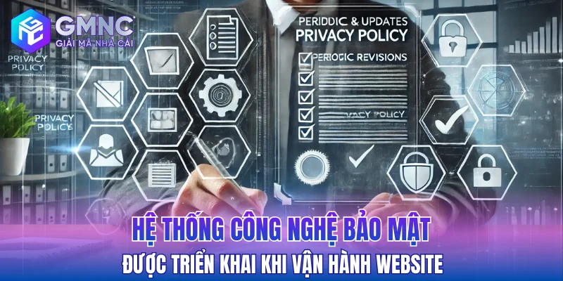 Hệ thống công nghệ bảo mật được triển khai khi vận hành website