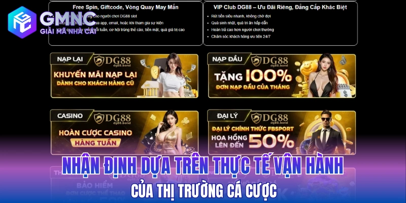 Nhận định dựa trên thực tế vận hành của thị trường cá cược
